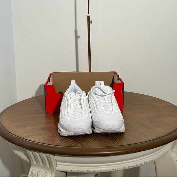 Size 4,5 GS) - Nike Air Max 97 Low White Metallic Silver - Picture 11 of 11